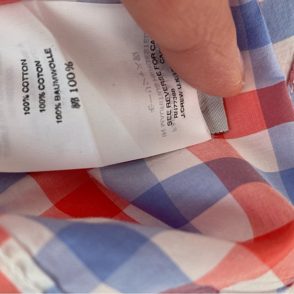 J Crew Crewcuts boys preppy cotton collared shirt - size 14 - Picture 6 of 11